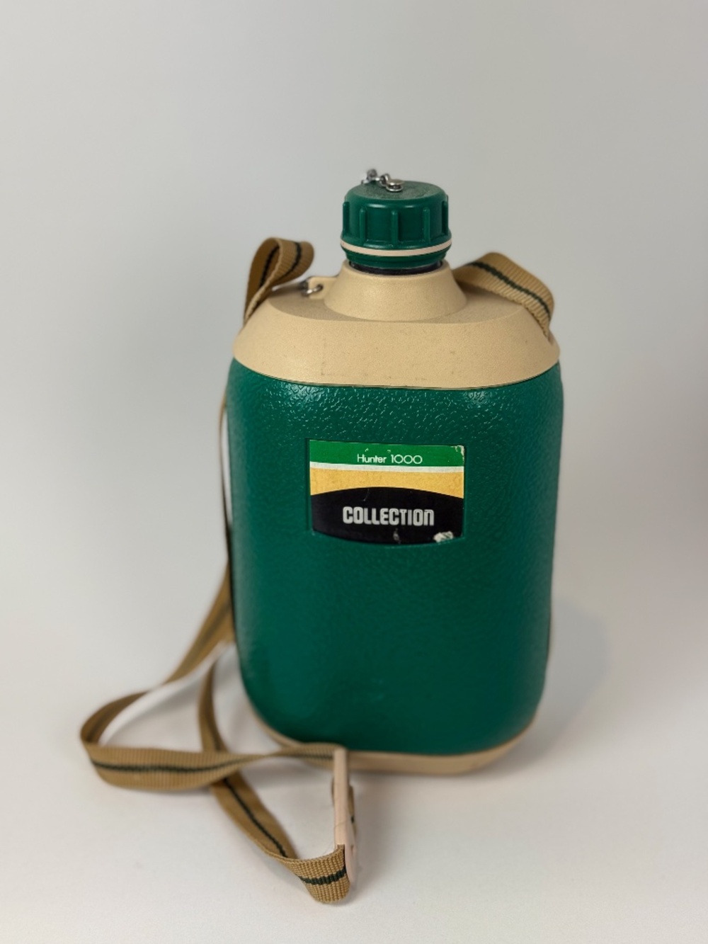 Vintage Lion Star Hunter 1000 Canteen Safari Water Bottle Flask W Strap 32 fl oz